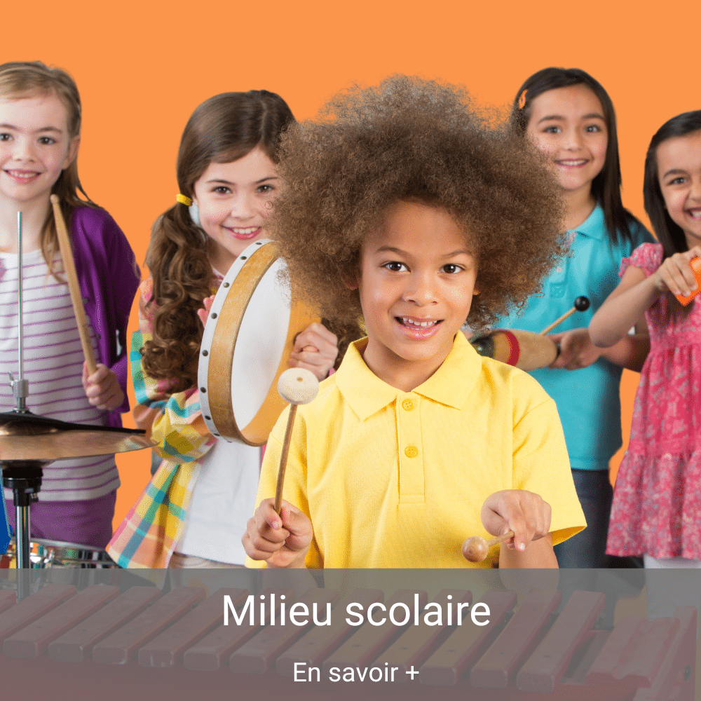 Cours de musique en milieu scolaire