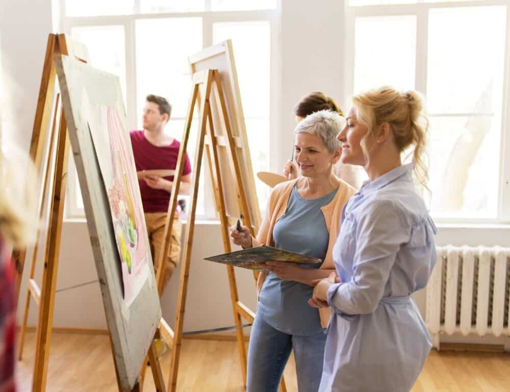 Cours de peinture en entreprise
